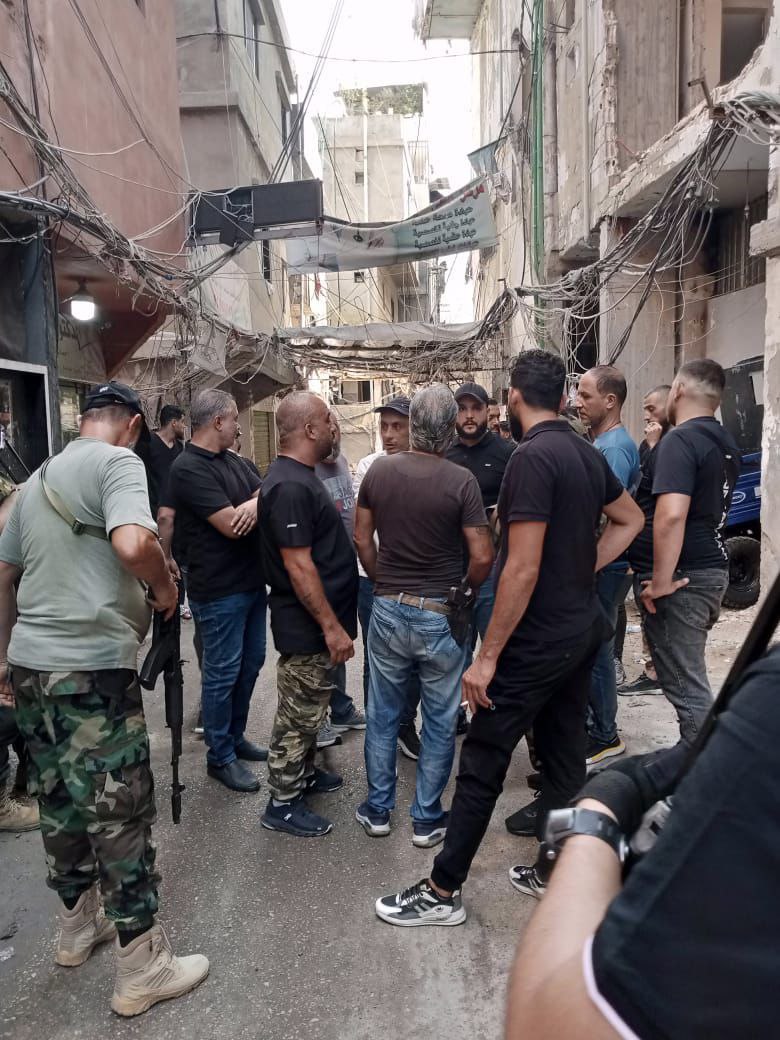 مشاهد متداولة للقوة الأمنية في مخيم برج البراجنة بعد الاشتباكات…