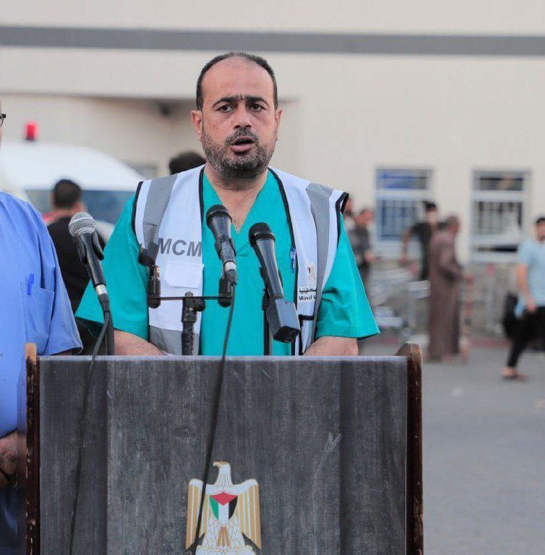 مدير مجمع الشفاء الطبي بغزة، محمد أبو سلمية:

– بدأنا خلال…