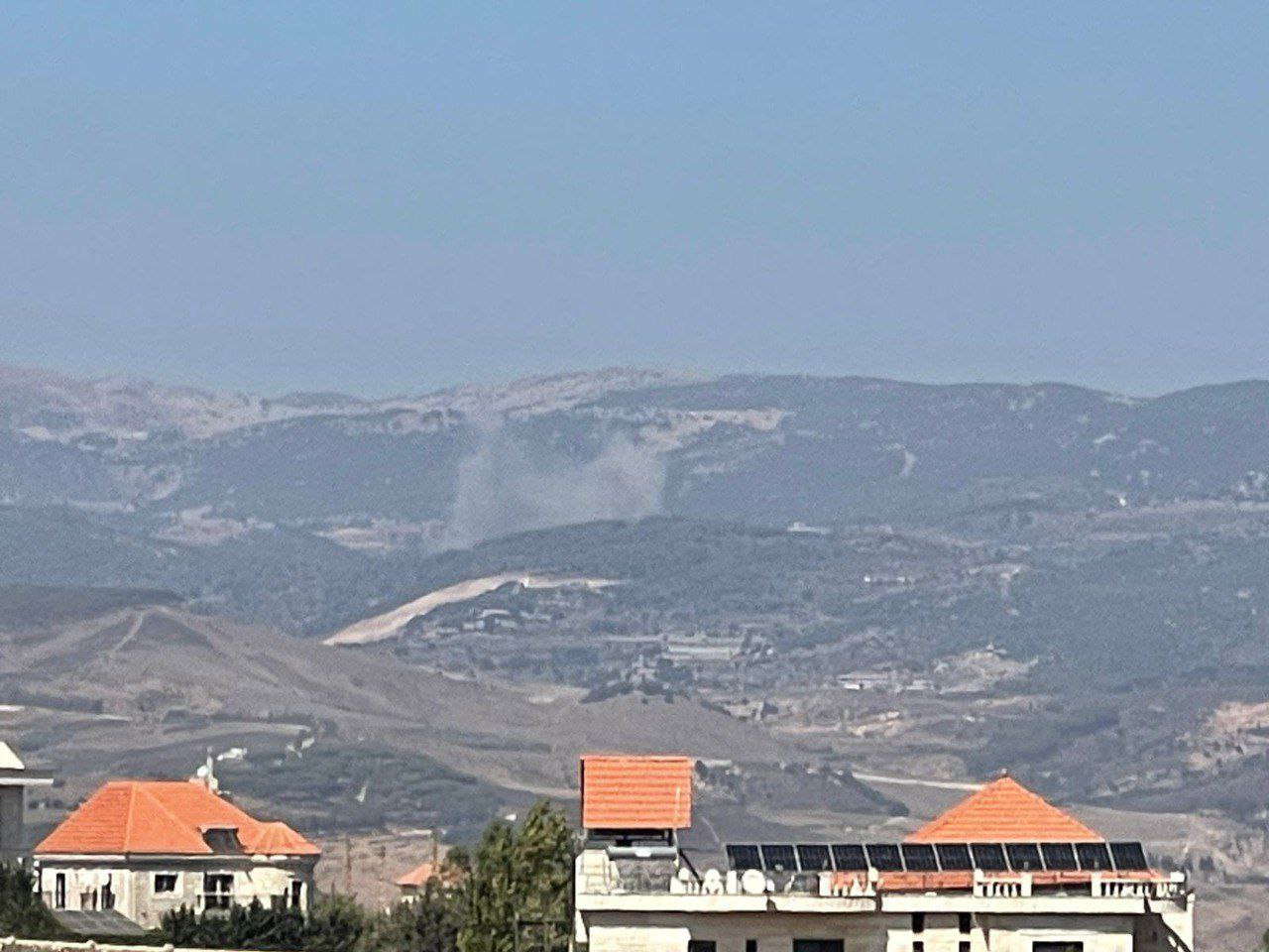 غارات صهيونية تستهدف الجبور في جبل الريحان جنوبي لبنان