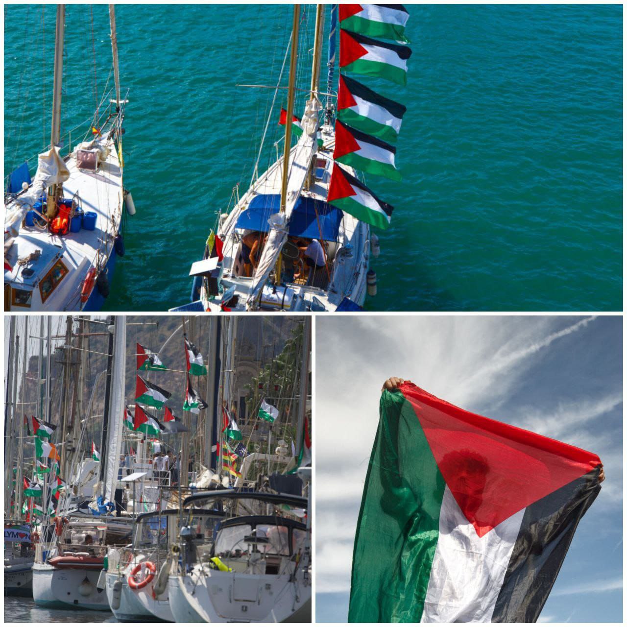 صور متداولة انطلاق سفينة ضمن أسطول الصمود العالمي من ميناء…