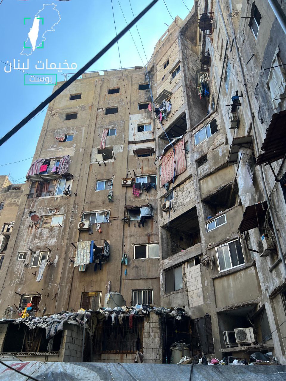 مباني غزة… أبنية داخل مخيم شاتيلا في بيروت، وقد ارتبطت…