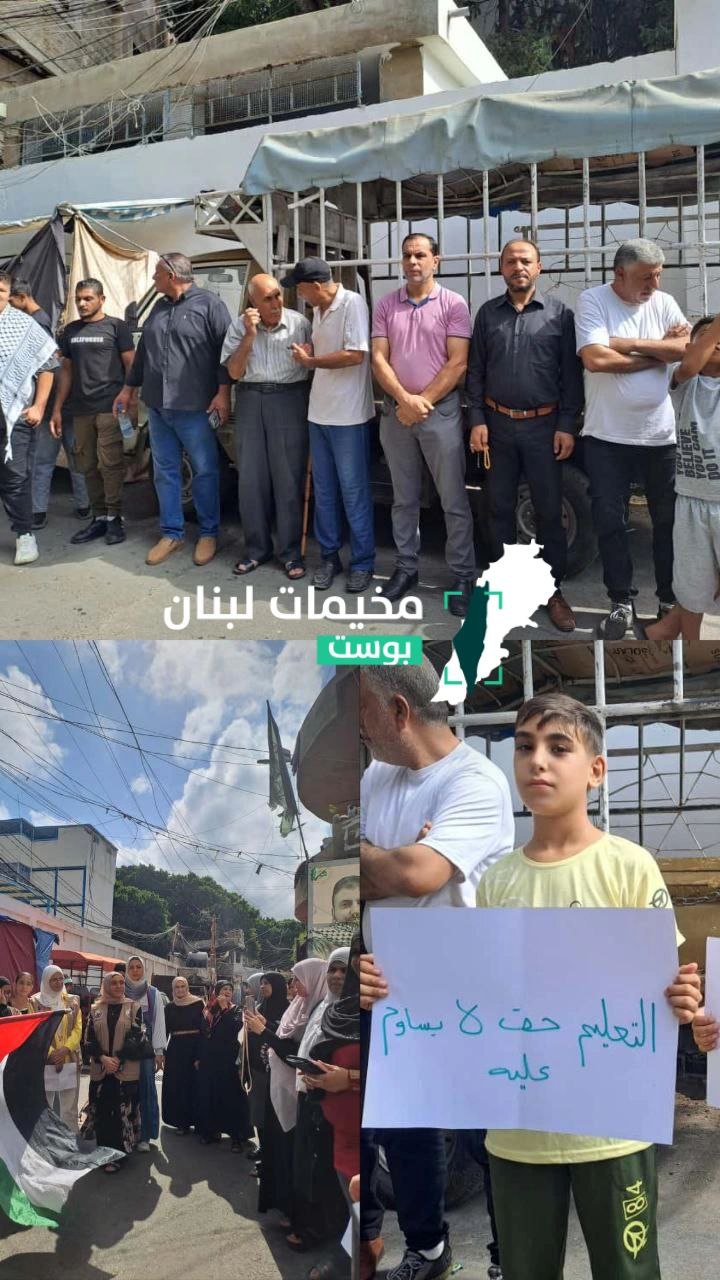 🔴 وقفة احتجاجية في مخيم برج الشمالي جنوبي لبنان؛ رفضاً…