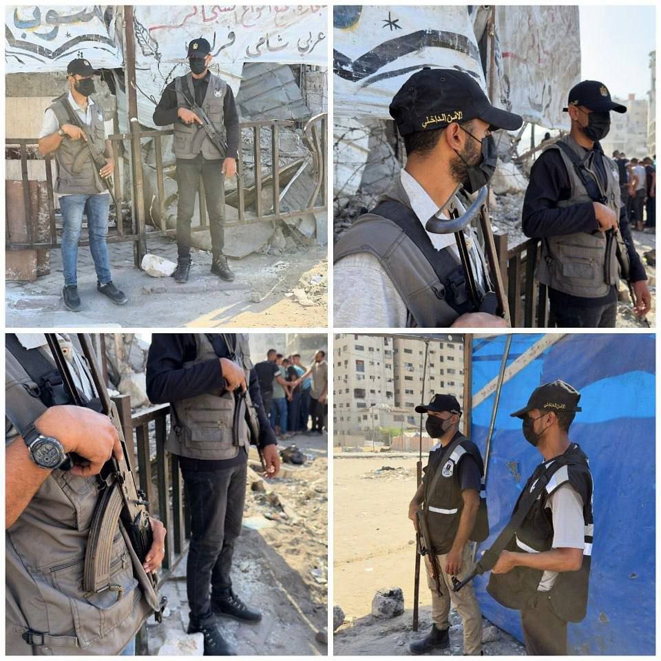 مراسل إذاعة جيش الاحتلال الإسرائيلي ينشر صور رجال داخلية غزة…