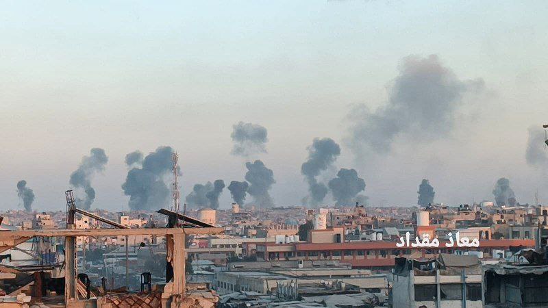 🔴 مشاهد من خروقات الاحتلال للاتفاق وقصفه مدينة خان يونس.