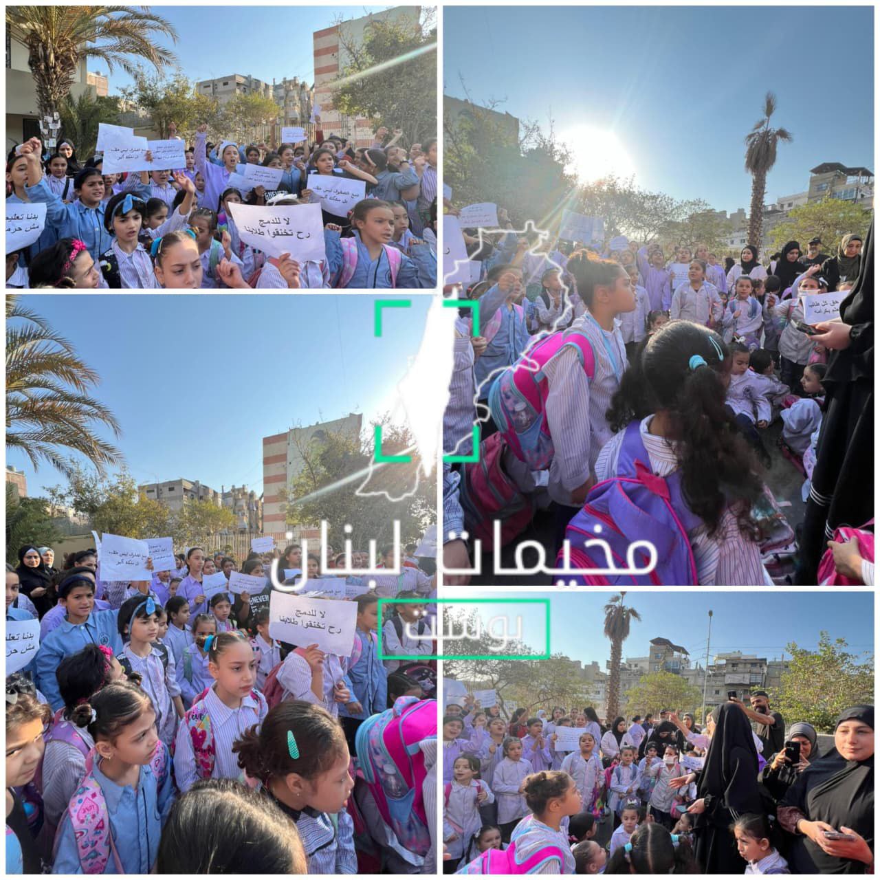 اعتصم عدد من أهالي طالبات مدرسة جالود للبنات التابعة للأونروا…