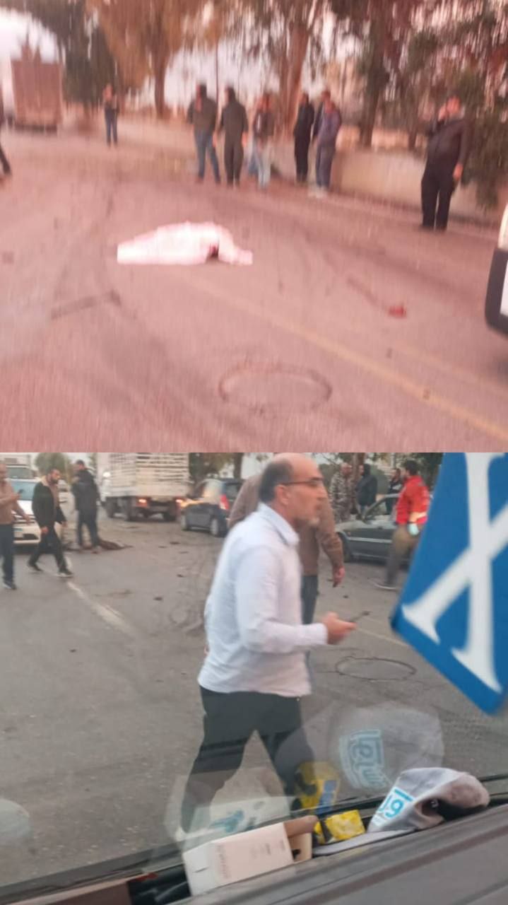 صورة من مكان الاستهداف على طريق سبلين – جدرا في…