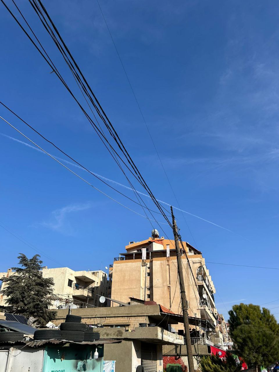 طيران الاحتلال الحربي يحلق فوق مدينة بعلبك شرقي لبنان