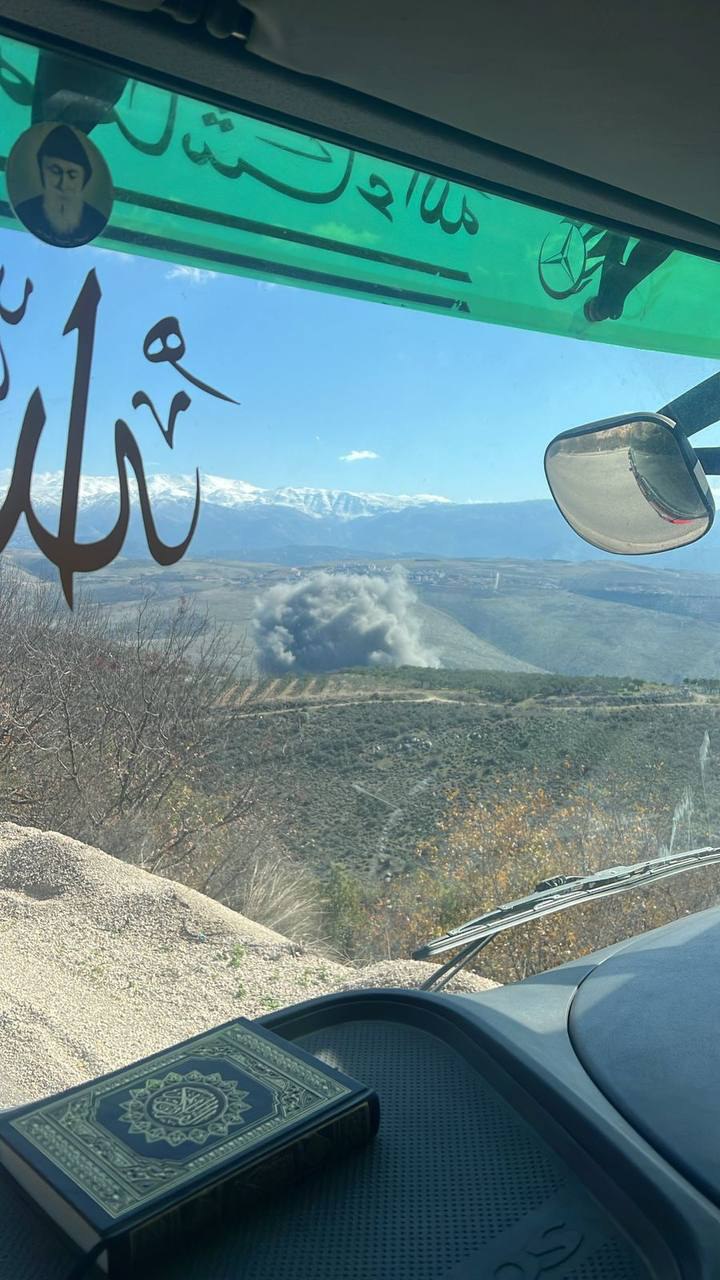 طيران الاحتلال الحربي يشن غارات على وادي برغز جنوبي لبنان
