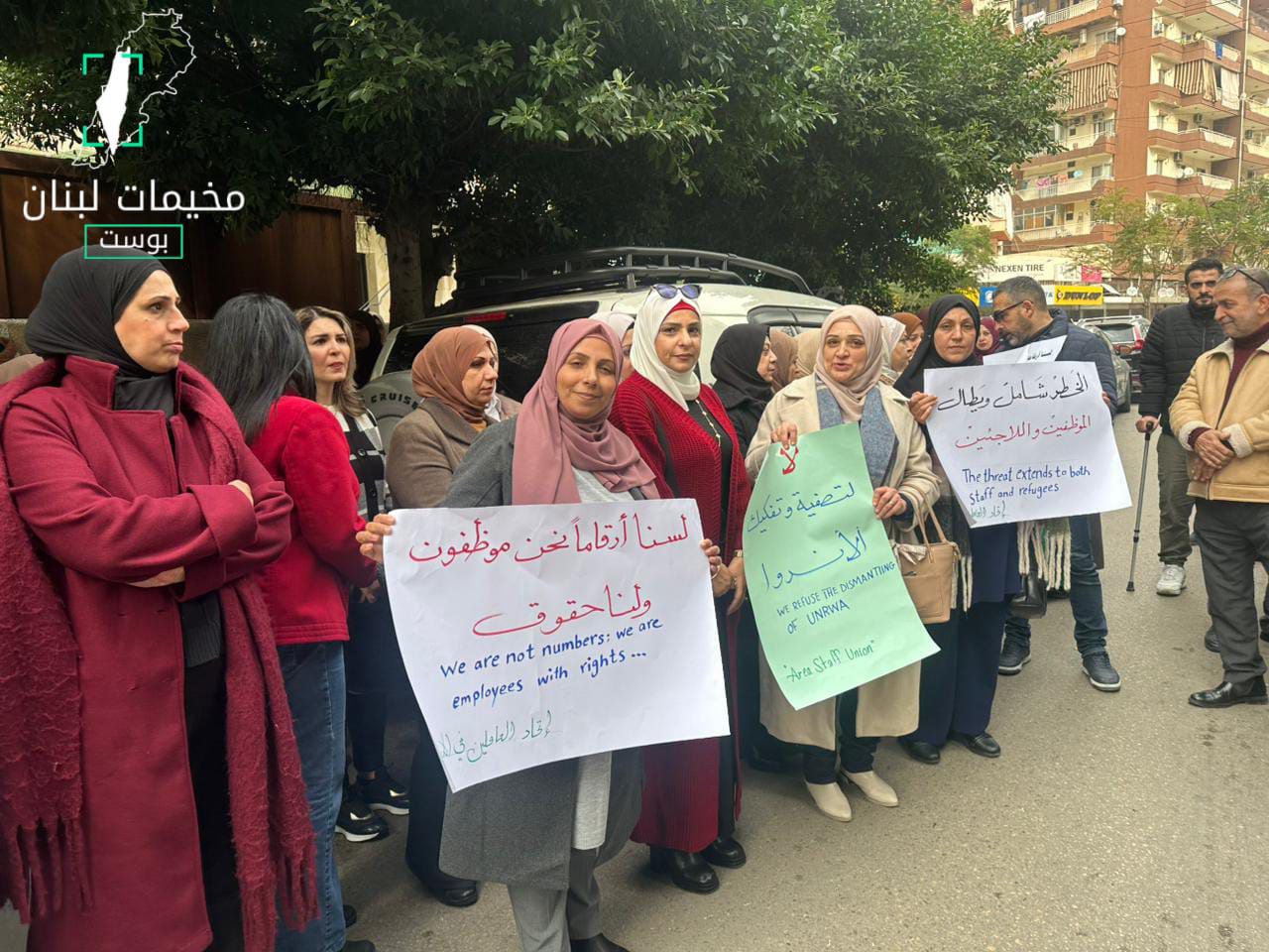 اعتصم موظفو الأونروا في منطقة الشمال، أمام مكتب الوكالة في…