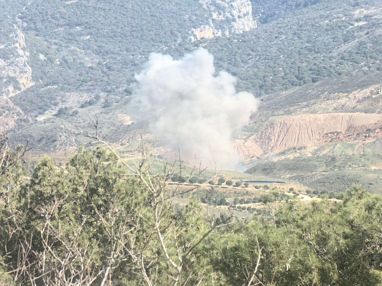 تفجير للجيش اللبناني في حقل القليعة – مرجعيون جنوب لبنان