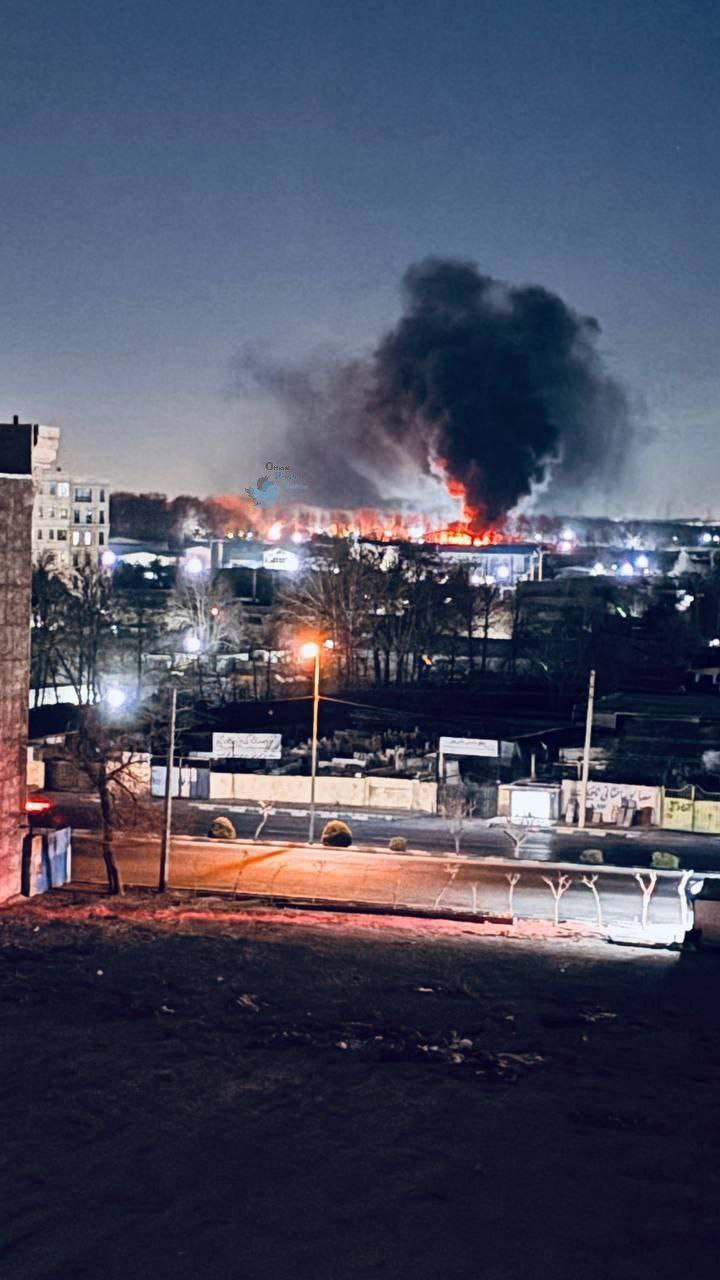 غارات جوية عنيفة تستهدف مدينة “شهريار” غرب العاصمة الإيرانية طهران