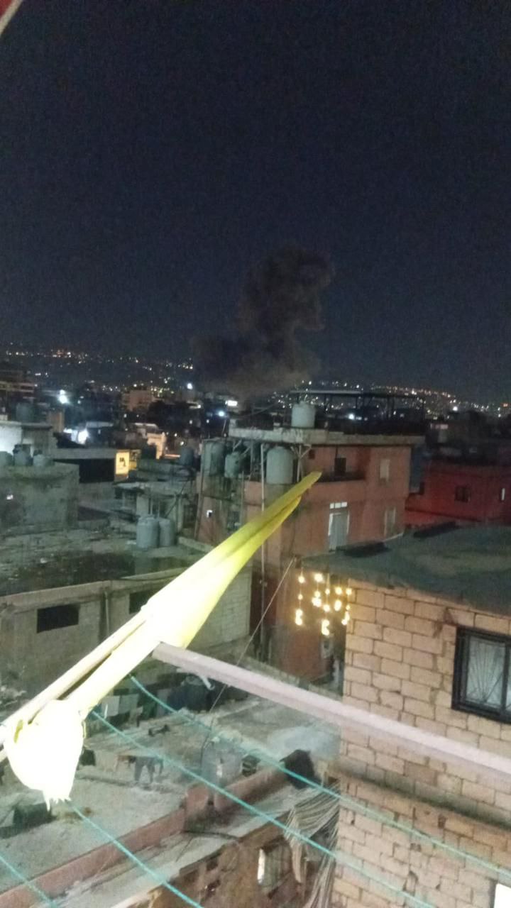 الغارة الصهيونية التي استهدفت مبنى في حارة حريك بالضاحية الجنوبية
