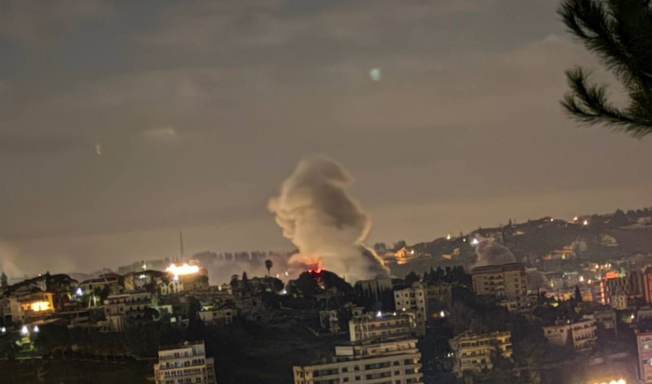 🚨 غارة صهيونية على النبطية، جنوبي لبنان.