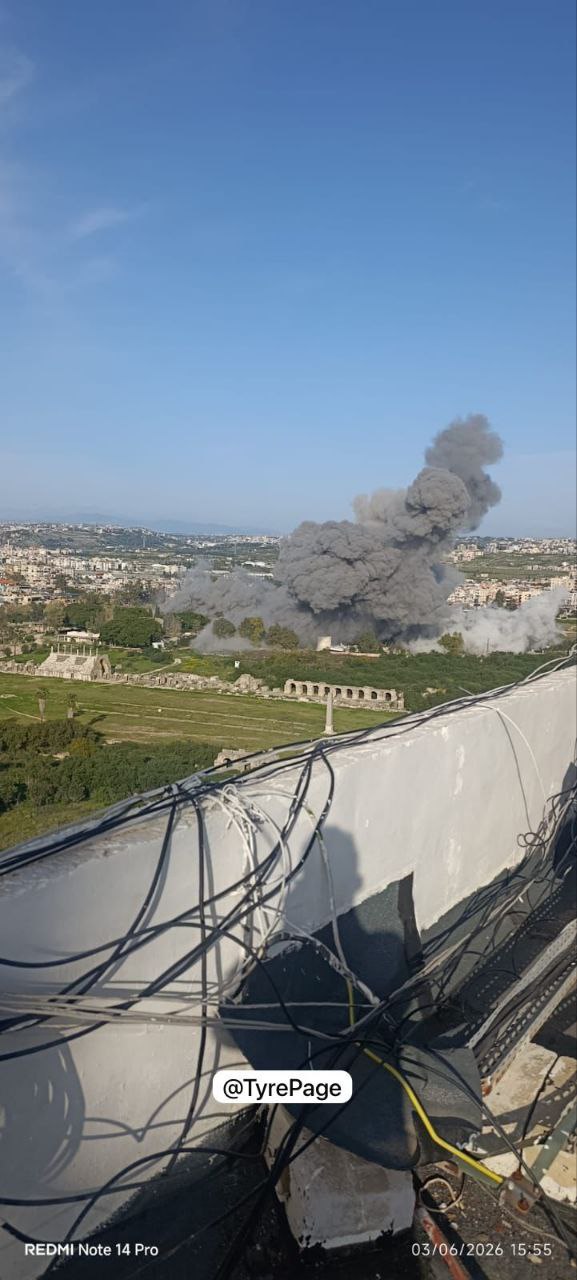 الغارة الصهيونية على آثار صور – البص أدت إلى اشتعال…