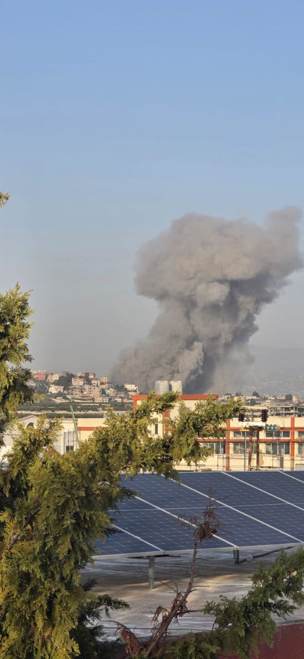 طيران الاحتلال يشن غارة على بلدة تفاحتا جنوب لبنان