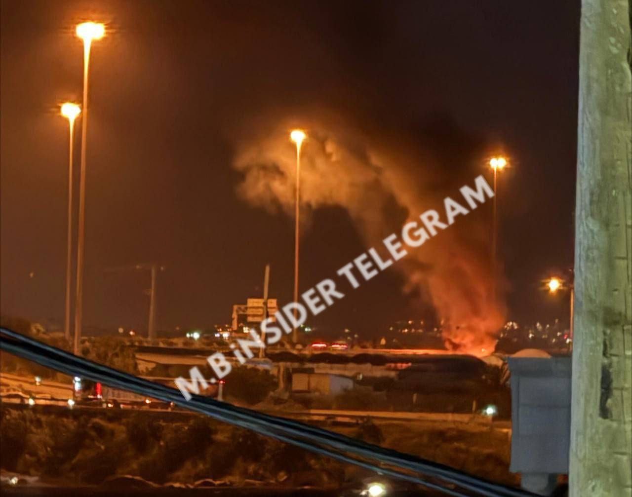 صورة متداولة عن سقوط صواريخ حزب الله في الجليل