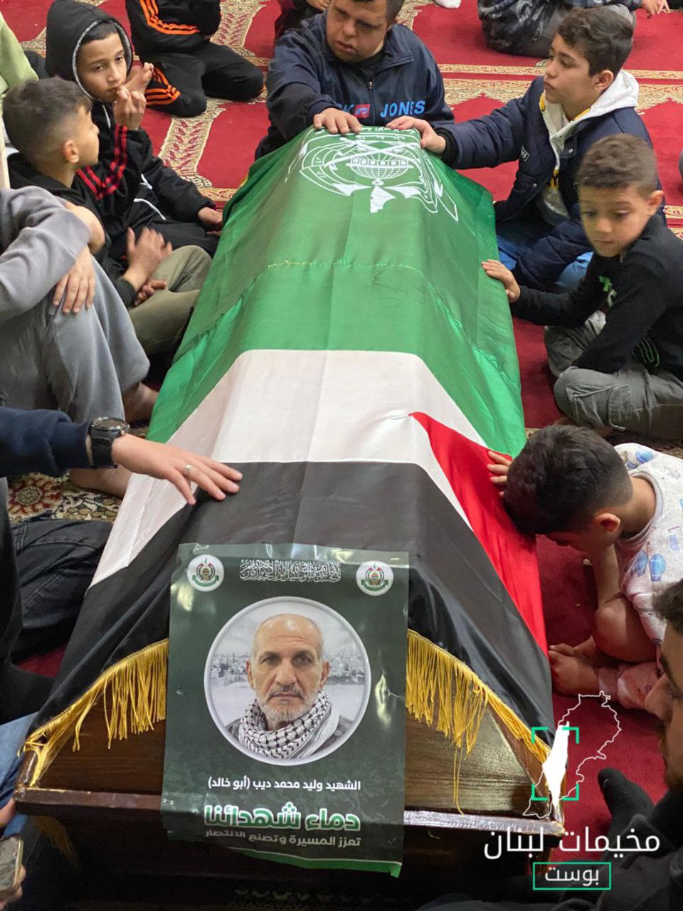 من وداع القائــــد وليد ديب أبو خالد في مخيم المية…
