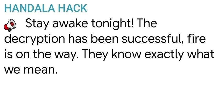 مجموعة حنظلة السيبرانية الإيرانية تنشر: 

ابقوا مستيقظين الليلة! تم فك…