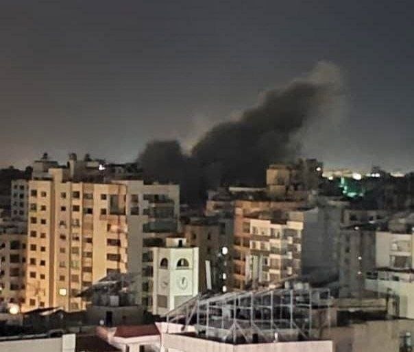 غارة للعدو الاسرائيلي تستهدف حارة حريك في الضاحية الجنوبية لبيروت