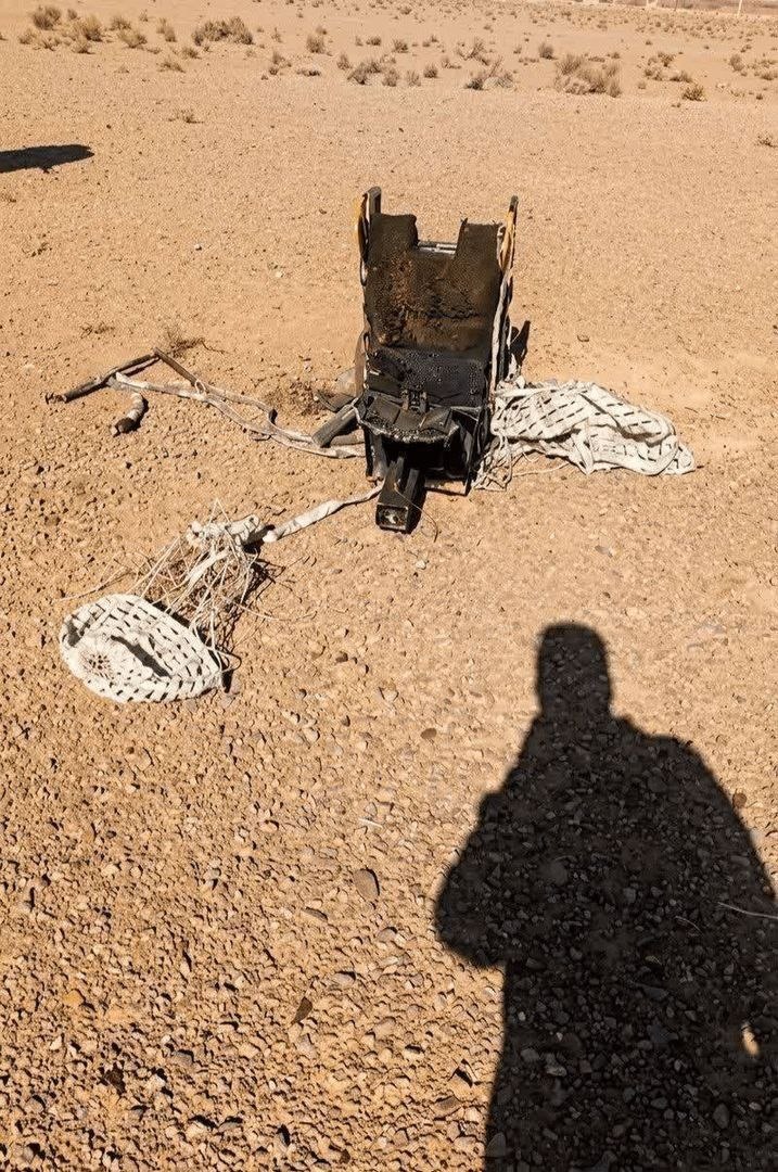 صورة متداولة لمقعد طائرة مقاتلة من طراز “إف-35” التي أسقطتها…