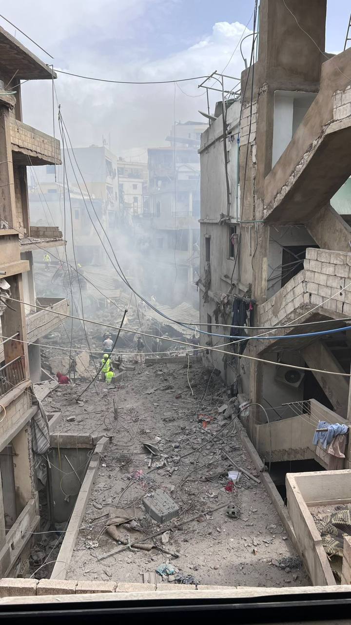 المكان المستهدف في منطقة الجناح والحديث عن دمار كبير وعدد…