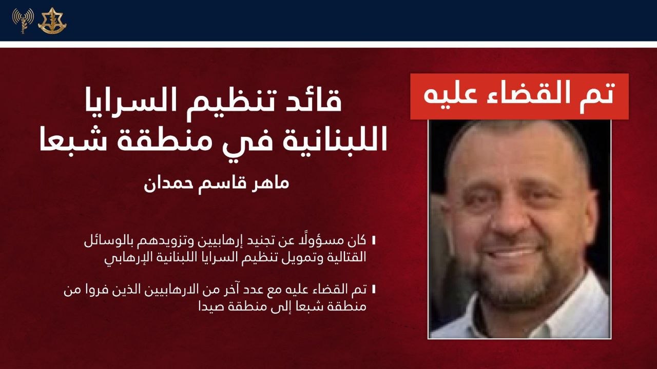 المتحدث باسم جيش الاحتلال افيخاي يعلن عن اغتيال ماهر قاسم…