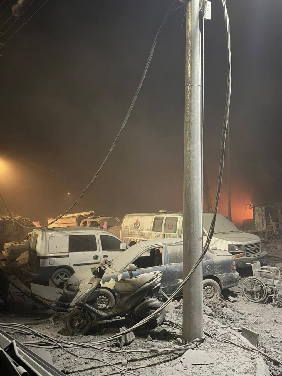 🚨 أضرار كبيرة محيط مستشفى تبنين الحكومي جنوبي لبنان؛ جراء…