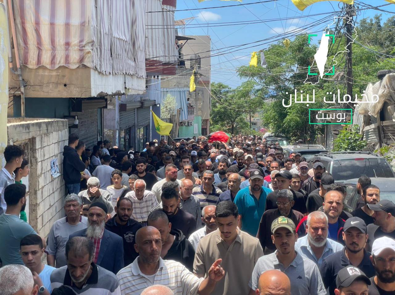 مشاهد من تشييع الشهيد يزن السعيد في مخيم البرج الشمالي…
