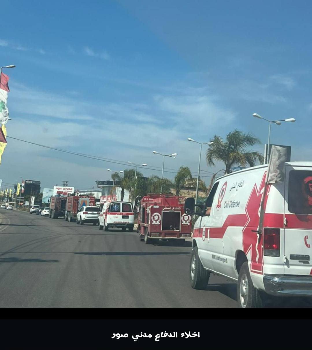 أخلت فرق الدفاع المدني مركزها في مدينة صور وانتقلت إلى…
