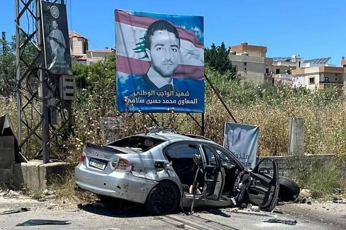 غارة من مسيّرة تستهدف سيارة في بلدة الدوير قضاء النبطية…