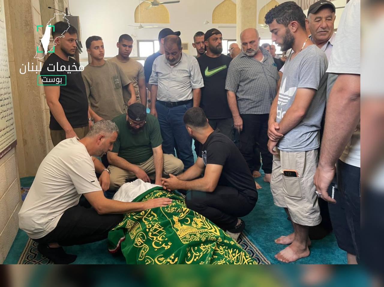تشييع الشهيـ د ياسر الأحمد “أبو مصطفى ” في مخيم…