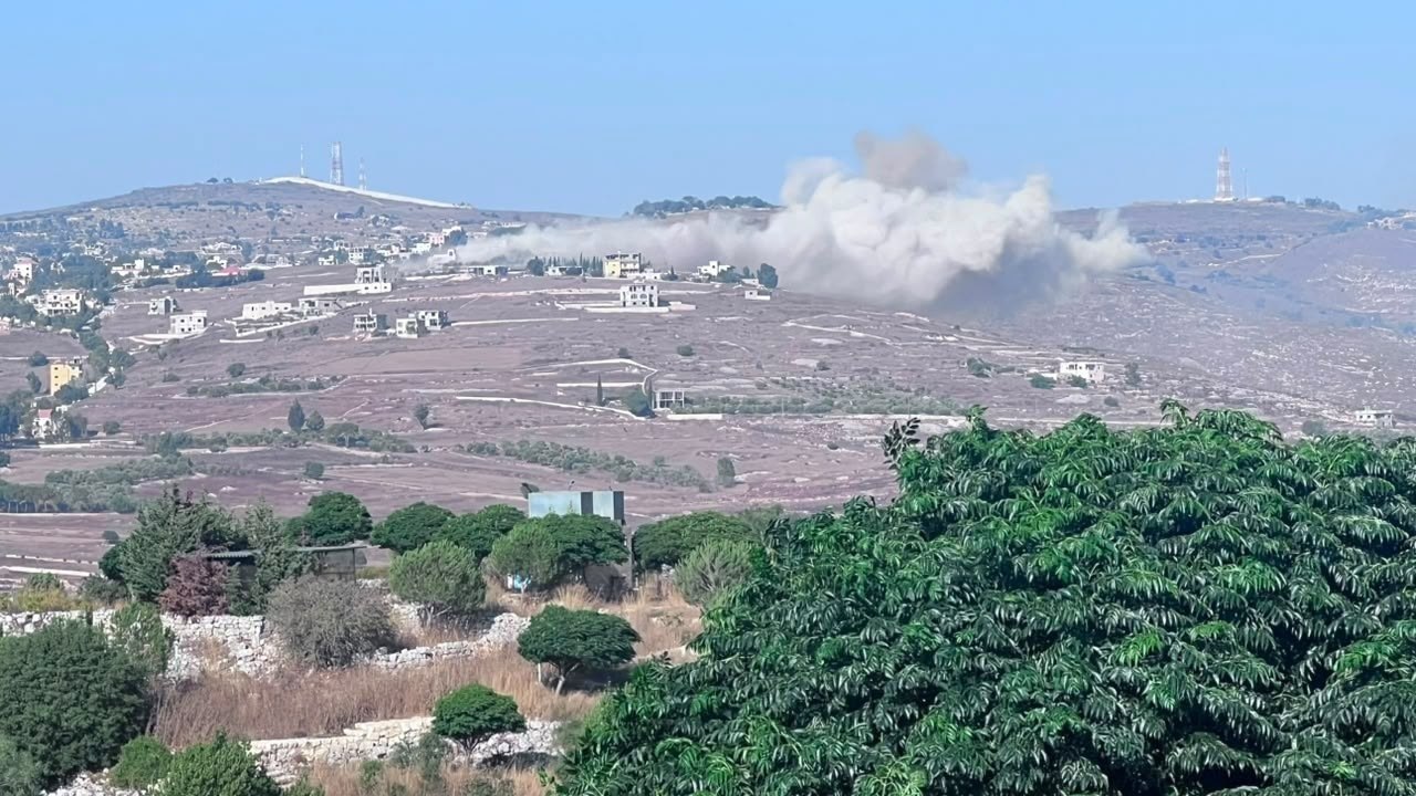 العدو الاسرائيلي ينفذ تفجيرا في بلدة حولا جنوب لبنان