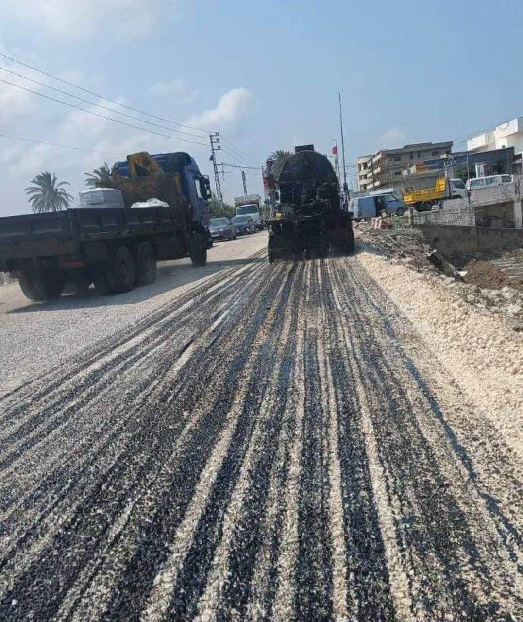 بدء أعمال تزفيت جسر القاسمية