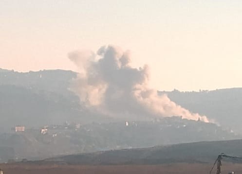 تفجير إسرائيلي في بلدة كونين جنوبي لبنان
