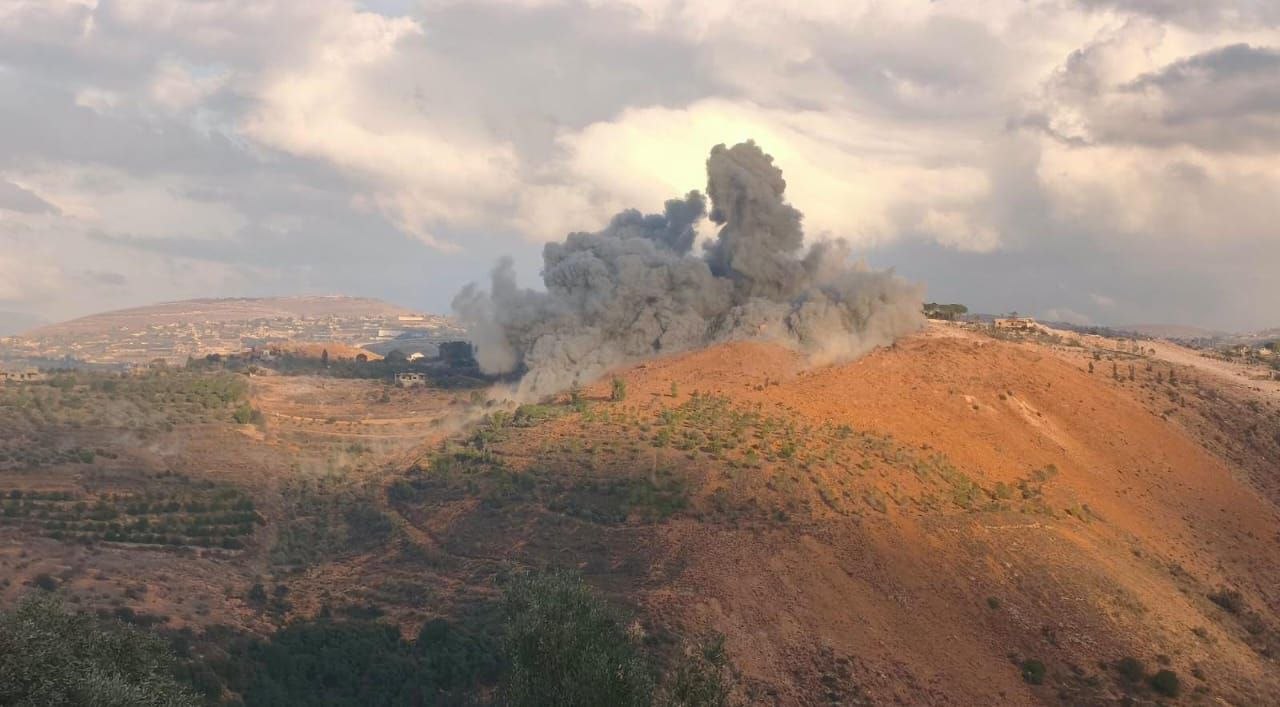الطيران الحربي الاسرائيلي اعتدى على بلدة القنطرة في جنوب لبنان