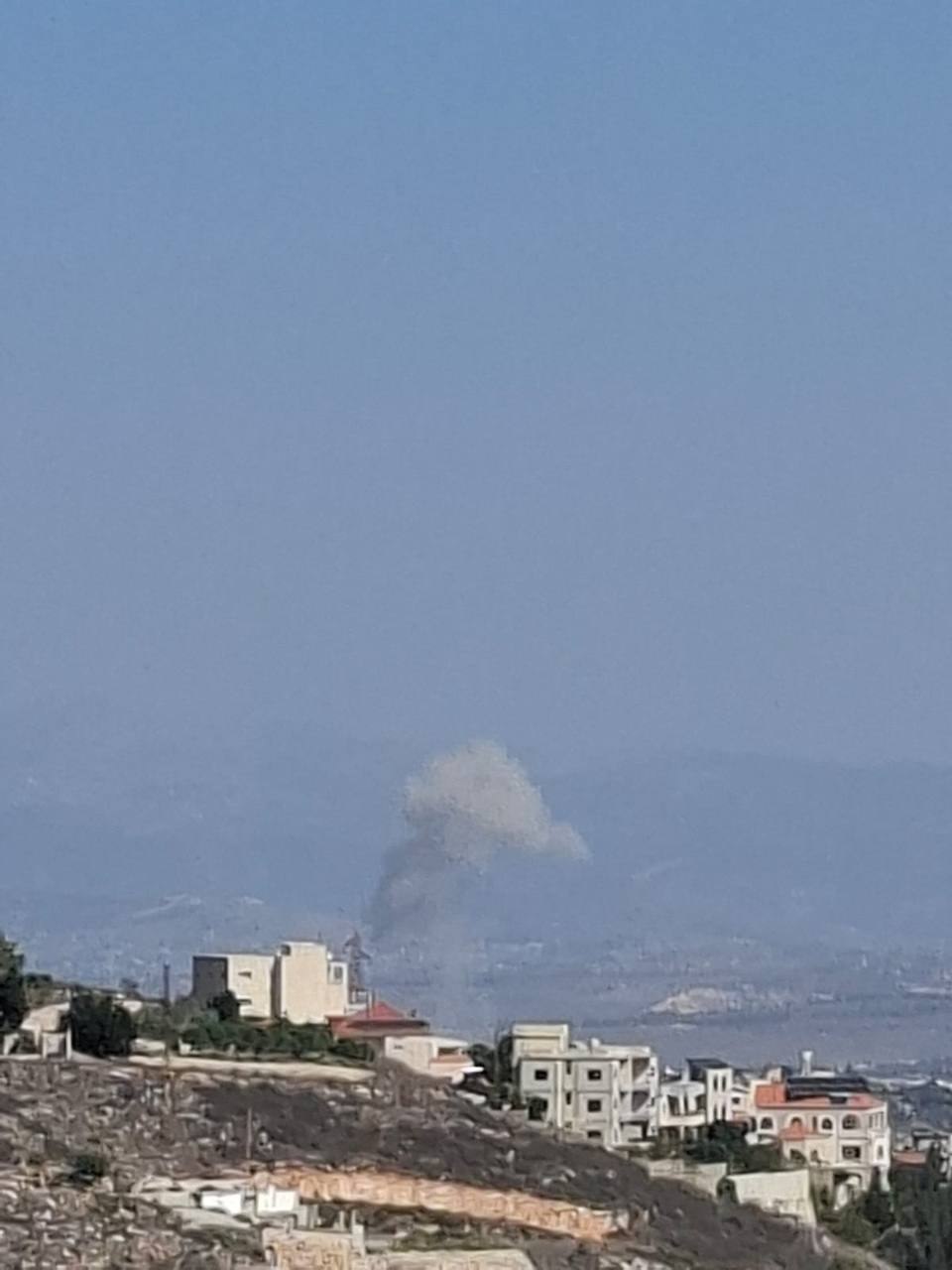 طيران الاحتلال يشن غارة على بلدة القنطرة جنوبي لبنان